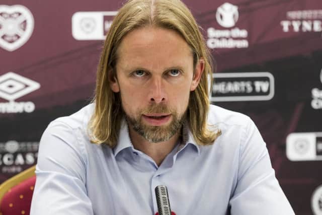 Austin MacPhee believes Hearts must appoint a sporting director before a new manager. Picture: SNS.