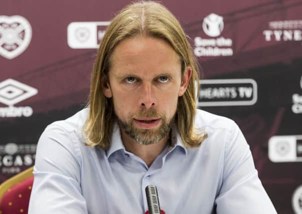 Austin MacPhee believes Hearts must appoint a sporting director before a new manager. Picture: SNS.