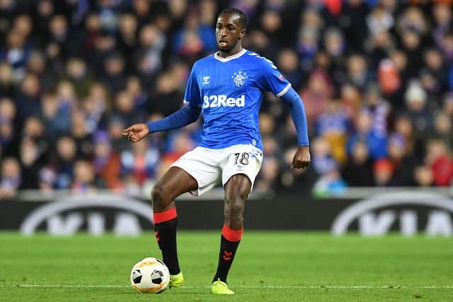 Rangers' Finnish midfielder Glen Kamara in action during the Europa League Group G match against Porto at Ibrox. Picture: Andy Buchanan/AFP via Getty Images