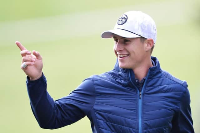 Scotland's Calum Hill reacts to his shot from the second tee during day 2 of the Challenge Tour Grand Final in Mallorca. Picture: Aitor Alcalde/Getty Images