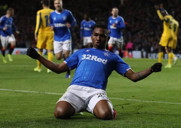 Alfredo Morelos has been in irresistible form for Rangers. Picture: Ian MacNicol/Getty Images