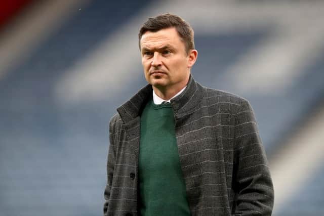 Former Hibs manager Paul Heckingbottom didnt look full of confidence before meeting Celtic. Photograph: Ian MacNicol/Getty Images