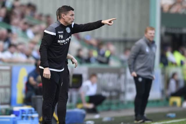 Paul Heckingbottom and Neil Lennon, now both ex-Hibs managers.