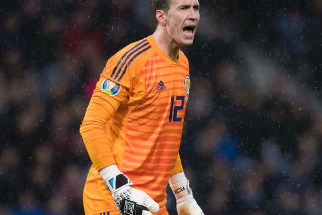 Jon McLaughlin started for Scotland against San Marino.