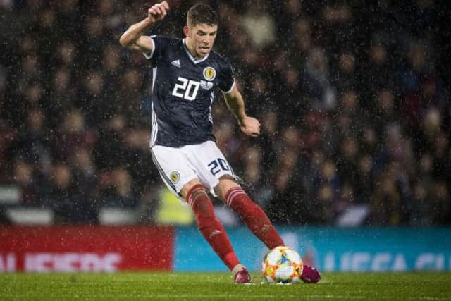 Ryan Christie in action for Scotland against San Marino. Picture: Craig Williamson/SNS