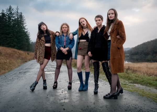 Our Ladies (left to right) R
Marli Siu, Sally Messham, Rona Morison, Tallulah Greive, Abigail Lawrie

star in the new Edinburgh film
