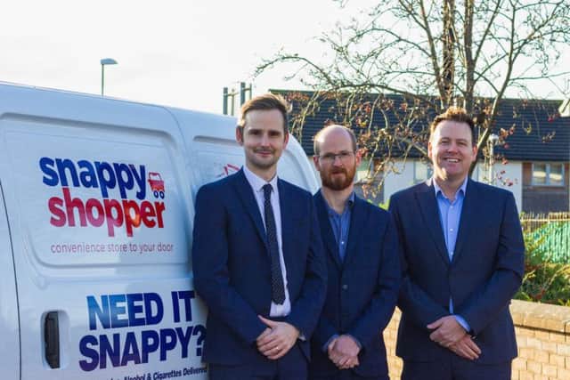 From left: Mike Callachan, Alan Reid and Mark Steven from Snappy Shopper. Picture: contributed.