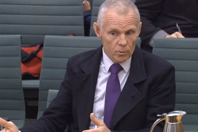 Shane Sutton, in an angry response to being questioned at the tribunal hearing, denied ordering Testogel for his personal use. Picture: PA.