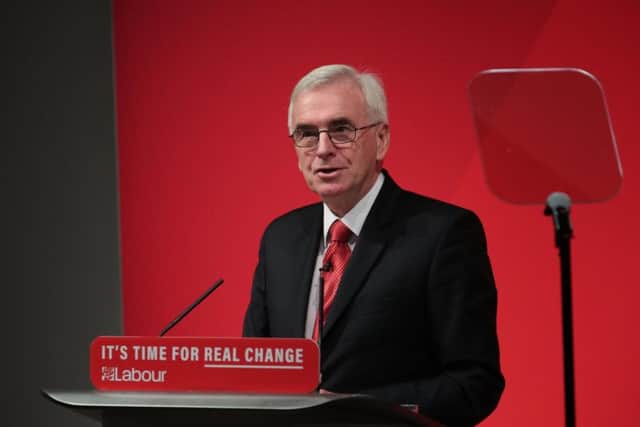Promising to only raise taxes for the top 5% of earners, Mr McDonnell said Labour would retain its tax plans from the 2017 general election manifesto. Picture: PA