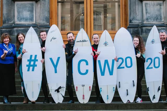 Culture secretary Fiona Hyslop started the countdown to the start of the Year of Coasts and Waters at the National Museum of Scotland in Edinburgh today. Picture: Andrew Cawley.