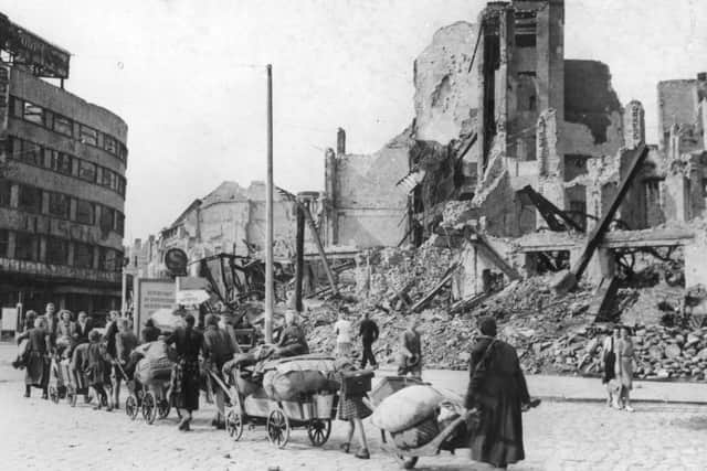 Refugees returning to Berlin found the city in ruins after the end of the Second World War  (Picture: Fred Ramage/Keystone/Getty Images)