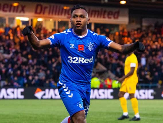 Alfredo Morelos is the top scorer in Scotland this season. Picture: SNS