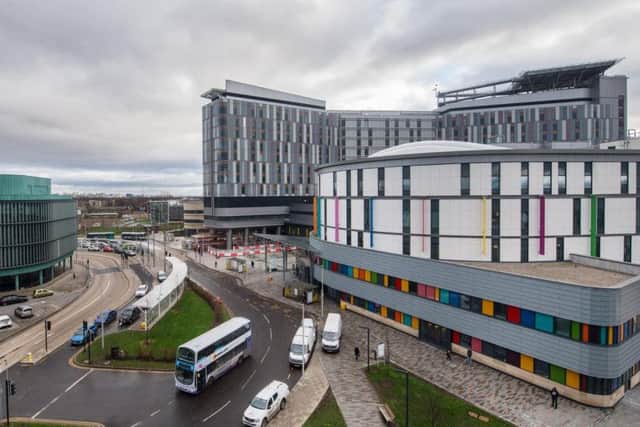 Queen Elizabeth University Hospital in Glasgow, where the death allegedly occurred