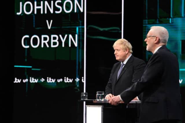 Boris Johnson and Jeremy Corbyn provided some less than compelling television in the ITV Leaders Debate (Picture: Jonathan Hordle//ITV via Getty Images)