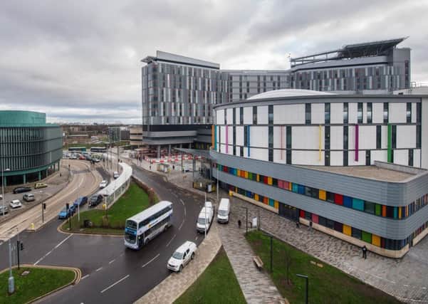 The Queen Elizabeth University Hospital in Glasgow, where a child's death was linked to contaminated water. Picture: John Devlin