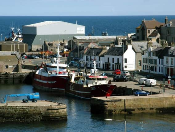 The man had started fishing in grounds to the north of Macduff.