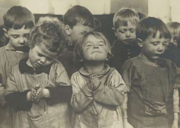 Morning Prayers, Gorbals Primary School, Glasgow. From the 
Scotland's Photograph Album exhibition.