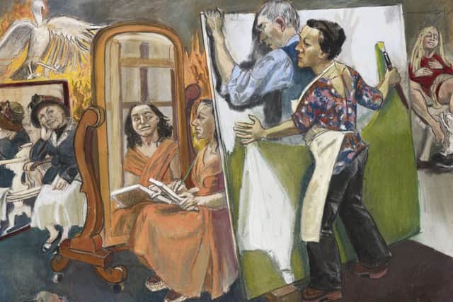 Painting Him Out, 2011,
Pastel on paper mounted on
aluminium, by Paula Rego PIC: Private collection
© Paula Rego, courtesy of 
Marlborough, New York and
London