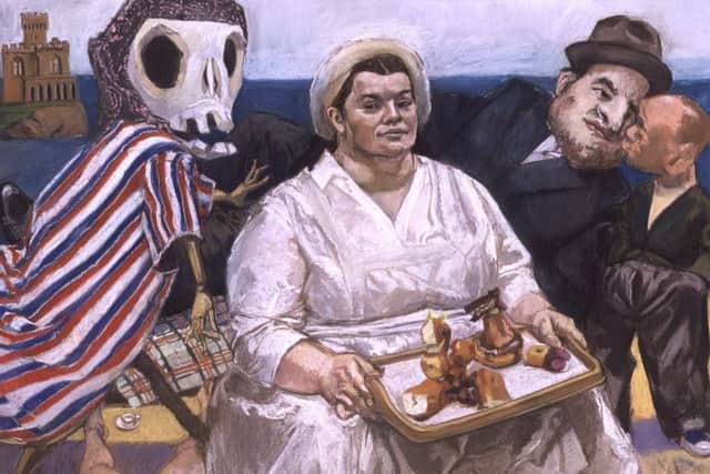 Detail from The Cake Woman, 2004, Pastel on paper mounted on aluminium by Paula Rego PIC: Private Collection© Paula Rego, courtesy of Marlborough,New York and London