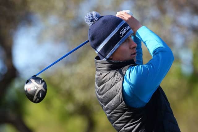 Euan Walker on his way to an opening four-under-par 67 in the European Tour Qualifying School final at Lumine Golf Club in Spain. Picture: Getty Images