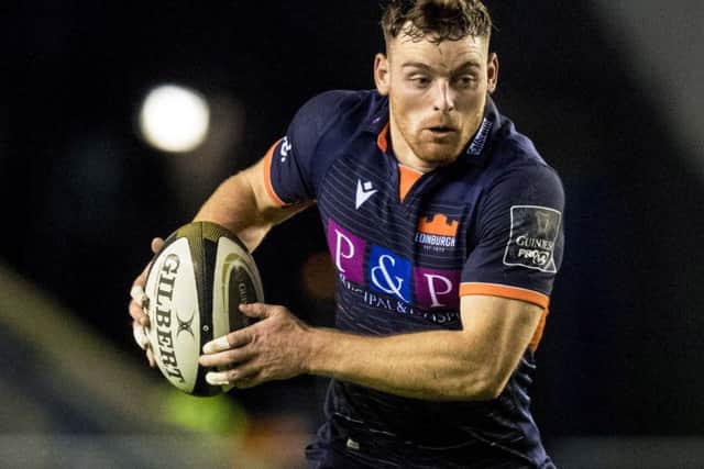Centre George Taylor scored an early brace for Edinburgh in their European Challenge Cup match against Agen in France. Picture: Alan Harvey/SNS