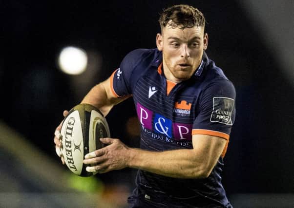 Centre George Taylor scored an early brace for Edinburgh in their European Challenge Cup match against Agen in France. Picture: Alan Harvey/SNS