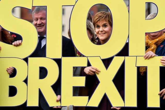 "It's clear that at this election, a vote for the SNP is a vote to protect Scotland from the serious economic damage that a hard Tory Brexit will do, says Nicola Sturgeon. Picture: Getty Images