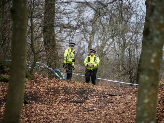 Police were called to the busy Glasgow park after reports of a man acting strange were called in. Picture: John Devlin
