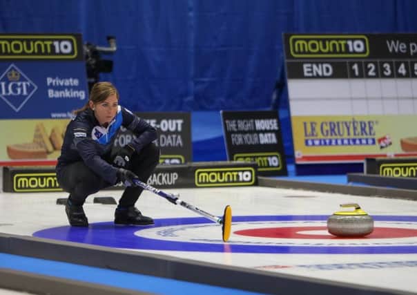 Scotland skip Eve Muirhead enjoyed at winning start in Helsingborg at the Le Gruyère AOP European Curling Championships. Picture: Richard Gray/© WCF
