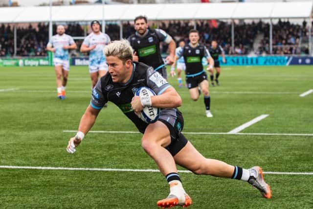 DTH Van Der Merwe goes over for Glasgow