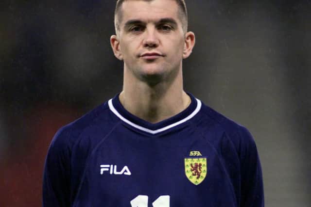 Dominic Matteo playing for Scotland
