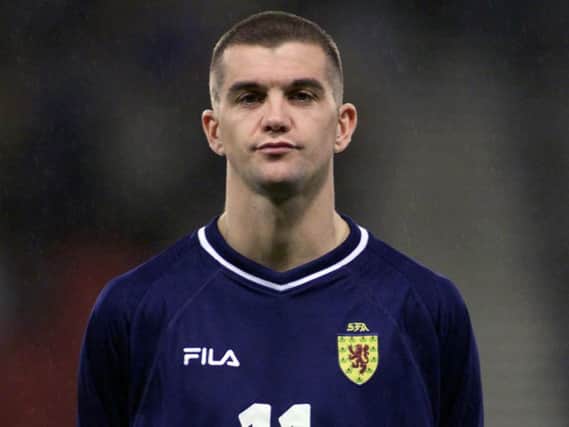 Dominic Matteo playing for Scotland