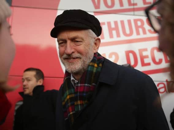 Jeremy Corbyn, pictured campaigning in Linlithgow, has failed to clarify how he would campaign in a second Brexit referendum.