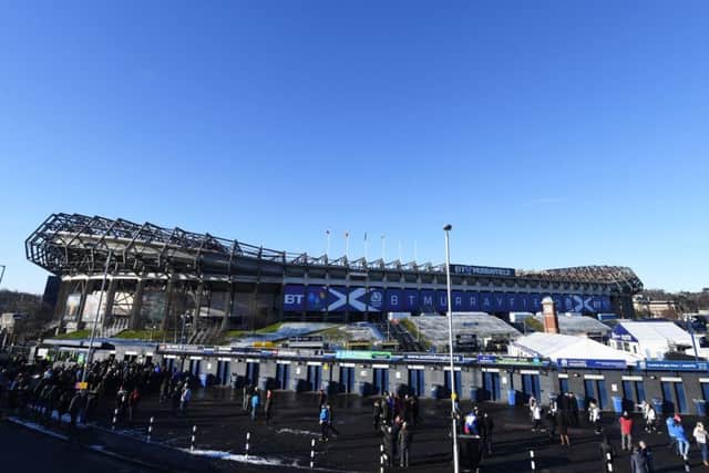 BT Murrayfield, home of Scottish Rugby, which is set to benefit to the tune of £35m in partial sale of Guinness Pro14