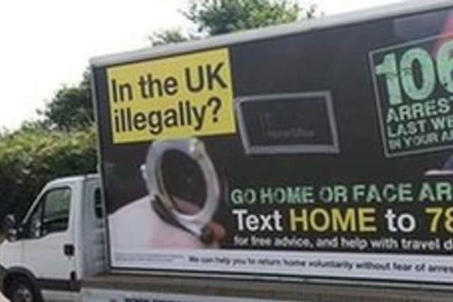 Under Theresa May, the Conservative government put so-called "go home" vans on the streets to tray and tackle illegal immigration.