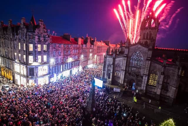 Edinburgh's 'Light Night' curtainraiser for its winter festivals was relocated from George Street to the Royal Mile for the first time. Picture: Tim Edgeler.