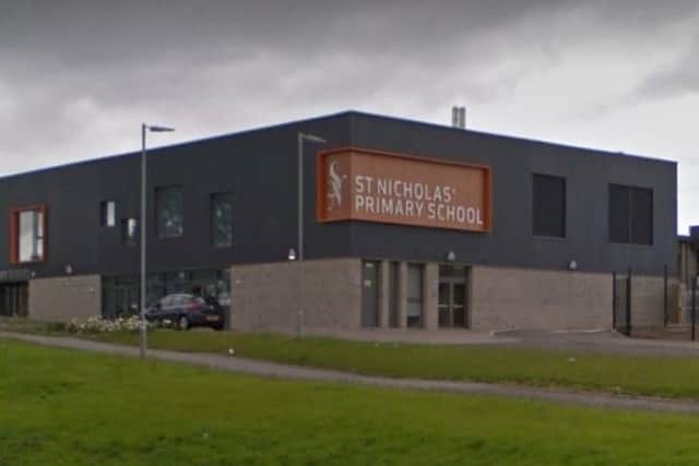 Scottish schoolgirl hit by car outside primary school. Picture: Googlemaps