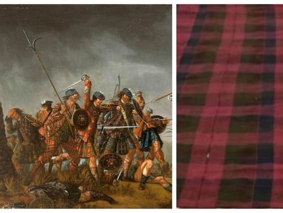 The plaid was worn by soldier John Moir at the Battle of Culloden in 1746 and has now bee donated to the National Museum of Scotland. PIC: Creative Commons/Contributed.