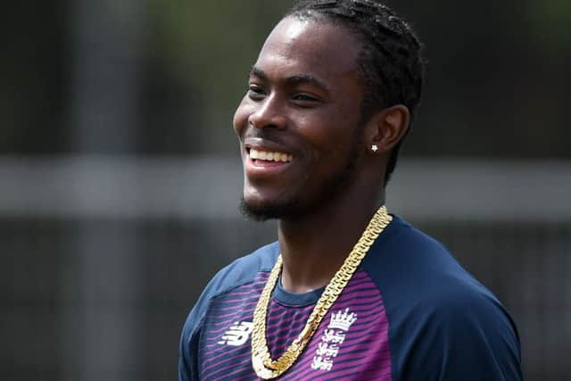 Jofra Archer is a 'special talent' according to Dom Sibley. Picture: Gareth Copley/Getty