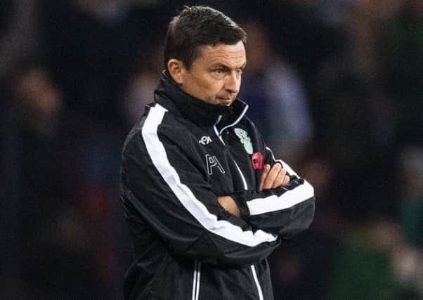 Paul Heckingbottom was sacked by Hibs after a poor start to the season. Picture: Craig Williamson/SNS