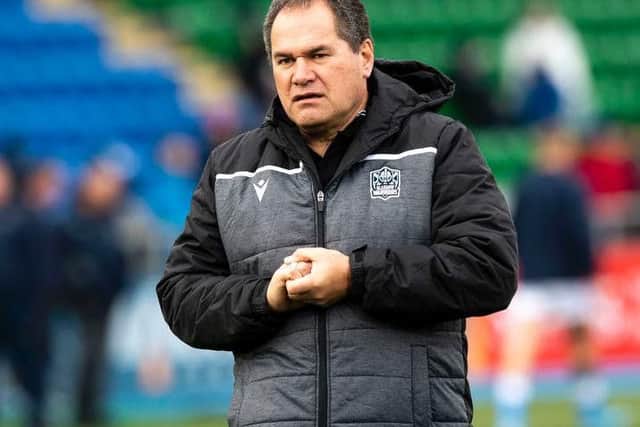 Dave Rennie will leave Glasgow to become the head coach of Australia at the end of season. Picture: SRU/SNS