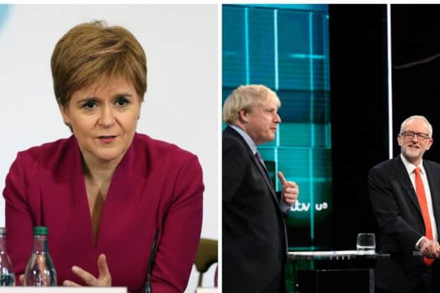 Ms Sturgeon, who was mentioned several times in the debate despite not taking part in it, said she did not believe either man was fit to be PM "on the strength of these performances". Pictures: PA