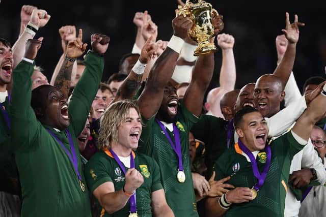 South Africa celebrate winning the 2019 Rugby World Cup