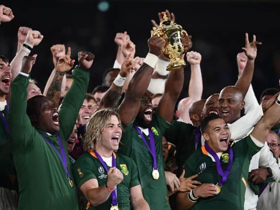 South Africa celebrate winning the 2019 Rugby World Cup