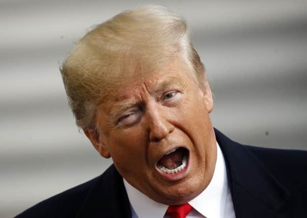 President Donald Trump wouldn't want the NHS to be part of the US-UK trade deal even if it was offered to him "on a silver platter", he said (Picture: Patrick Semansky/AP)