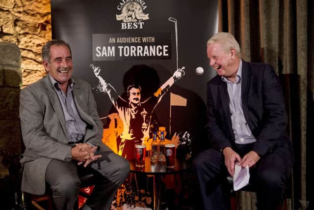 Sam Torrance and Dougie Donnelly had some good advice for Bob MacIntyre over dinner. Picture: SNS