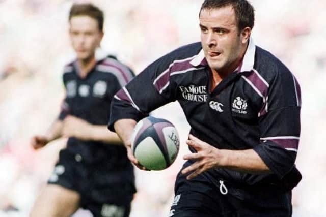 Tom Smith in action for Scotland against Ireland duiring the 2001 Six Nations Championship