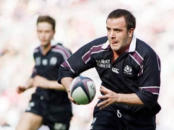 Tom Smith in action for Scotland against Ireland duiring the 2001 Six Nations Championship