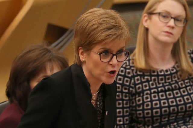 The First Minister has confirmed she would not use "immoral" nuclear weapons in a rebuke to Liberal Democrat leader Jo Swinson.