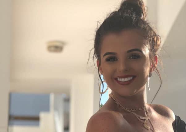 Chloe Frome now. The 20-year-old, has told how a girls trip to Magaluf saved her life when her friends started to notice her anorexia. Picture: SWNS.